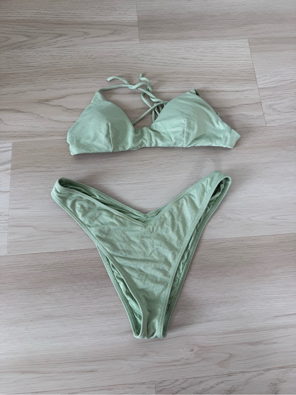 RVCA Light Green Bikini Set